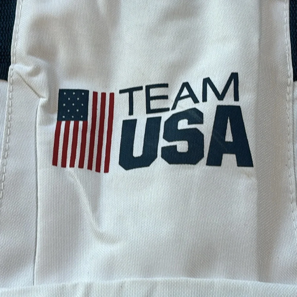 Team USA Duffle Bag White and Navy TEAM USA SMALL DUFFLE BAG RETRO OLYMPics
